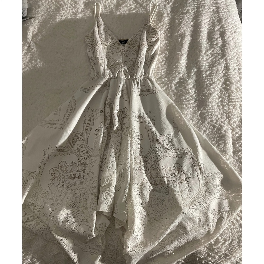 White Flowy Dress